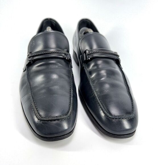 Tod\'s Mens Size US 11 Dark Blue Pebble Sole Leather Slip On Dress Shoes Italy main image 6